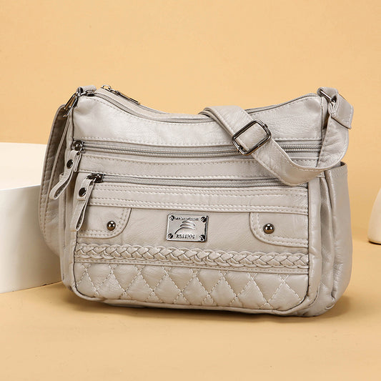 Bolso de Cuero Lavado Suave para Hombro - Image 2