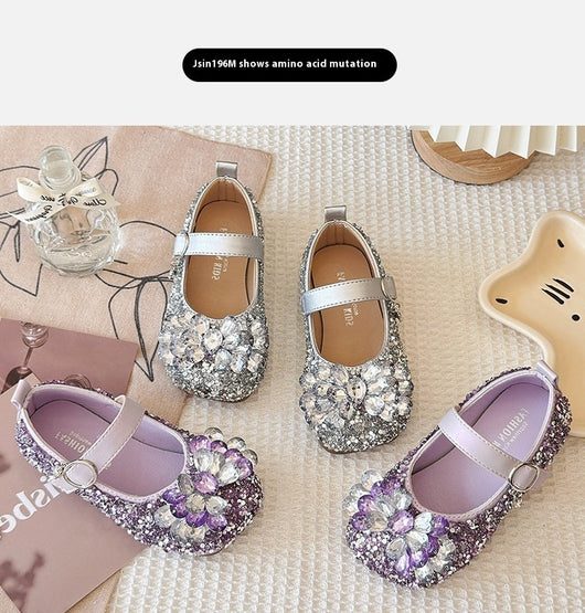 Zapatos de Rendimiento para Niñas con Diamante de Luz en Cristal - Image 11