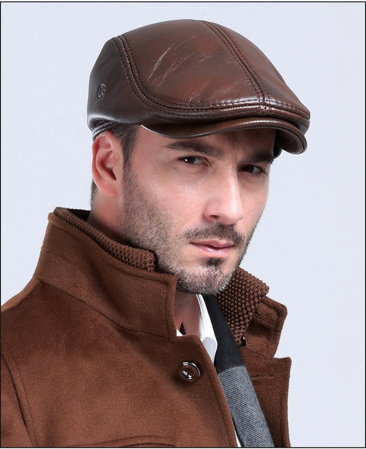 Sombreros de Cuero Casual para Hombre Maduro - Image 3
