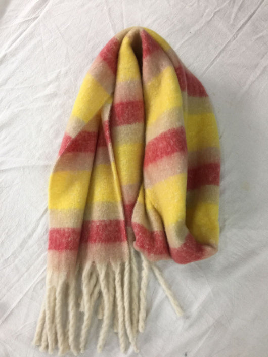 Bufanda de Cashmere a Cuadros con Rayas Coloridas para Otoño - Image 25