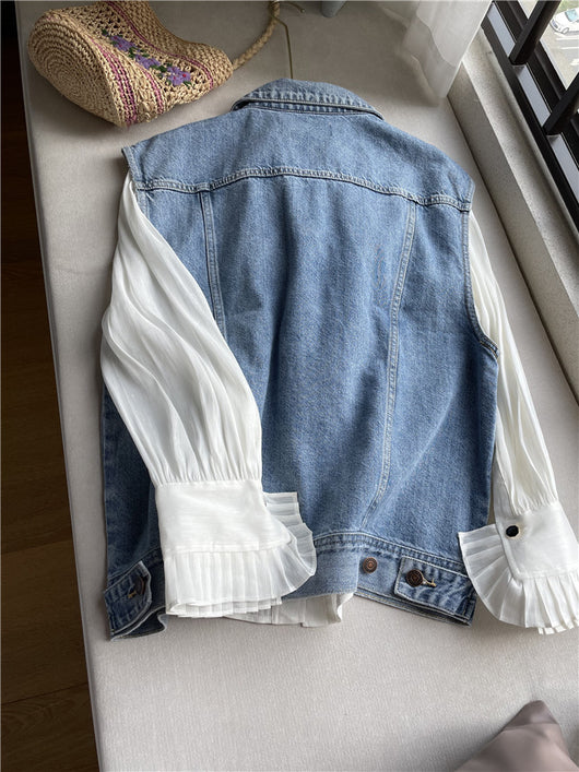 Chaleco Denim Suelto sin Mangas para Mujer - Image 12
