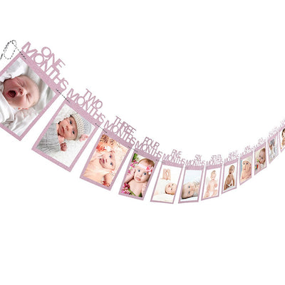 Marco Mensual de Fotos para Bebé 1-12 Meses - Decoración de Pared - Image 4