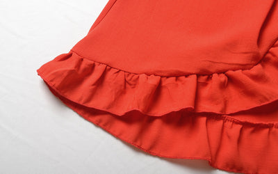 Falda Playera Fruncida con Cordones y Abertura Cruzada - Image 4
