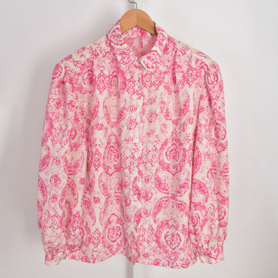 Blusa Retro Francesa Solapa Única Diseño Nicho para Mujer - Image 8