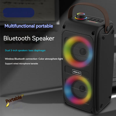 Parlante Portátil Bluetooth con Luces LED Sincronizadas - Image 2