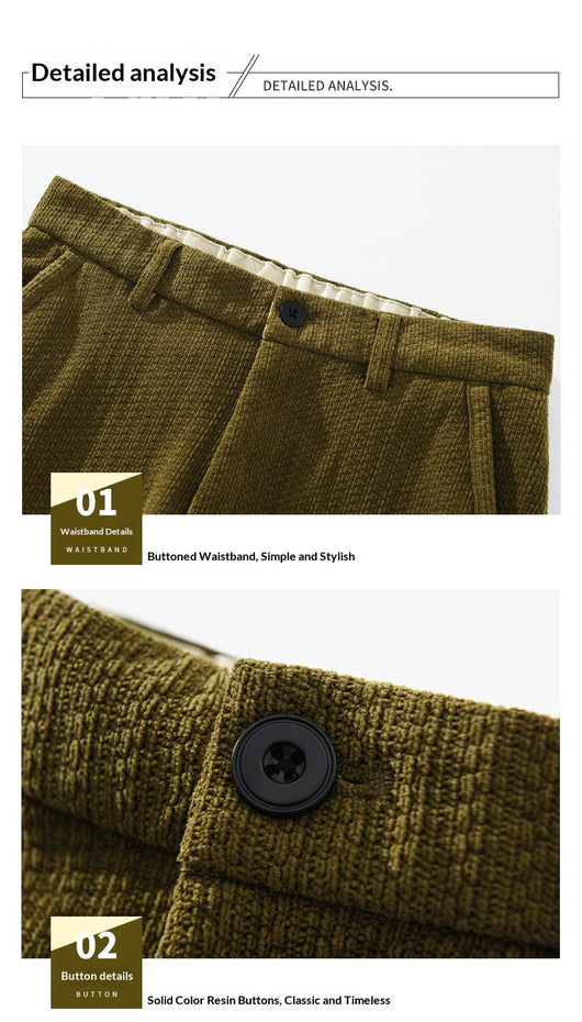 Pantalones de Pana Retro Slim Fit Hombre - Image 12