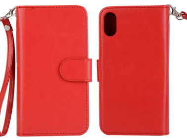 Funda iPhone X con Patrón Cuero Envejecido y 9 Ranuras para Tarjetas - Image 4
