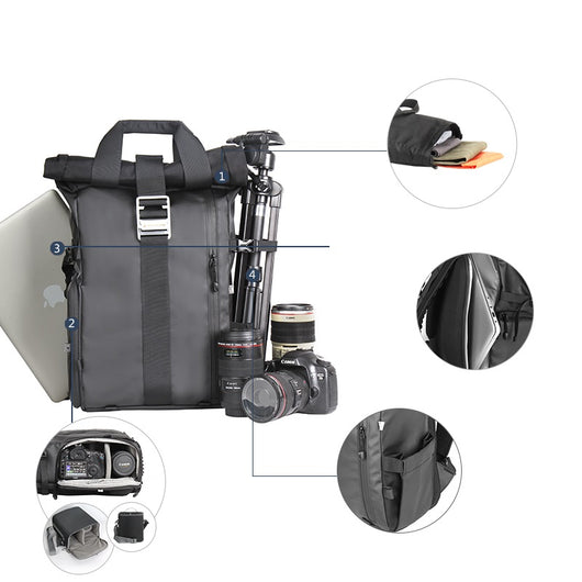 Mochila de Senderismo Impermeable Multifuncional para Aventuras al Aire Libre - Image 11