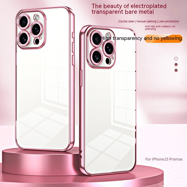 Funda Transparente para Teléfono con Galvanoplastia Resistente a Caídas