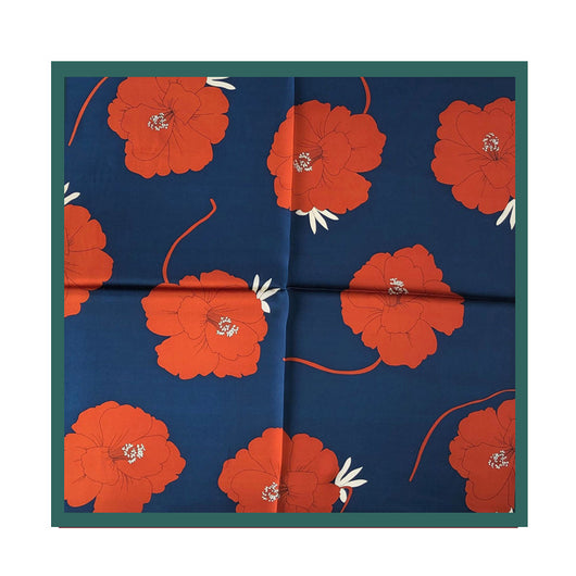Pañuelo de Seda Estampado Floral - Image 8