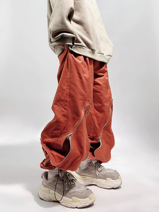 Pantalones Rectos Funcionales con Cierre y Corte Relajado - Image 2