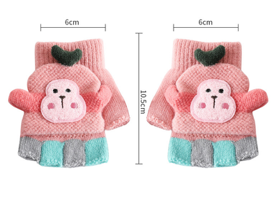Guantes Tejidos Cortos Cálidos para Niños - Diseño Adorable - Image 6