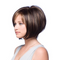 Peluca de Cabello Corto Liso Castaño - Estilo Fashion