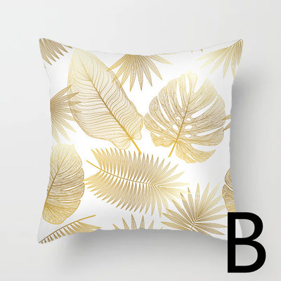 Almohada de Respaldo Flanela Dorada con Flores y Lentejuelas - Image 3