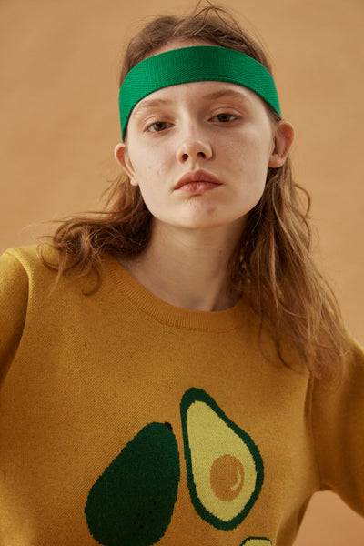 Suéter Tejido Cuello Redondo Aguacate - Unisex Otoño Invierno - Image 2