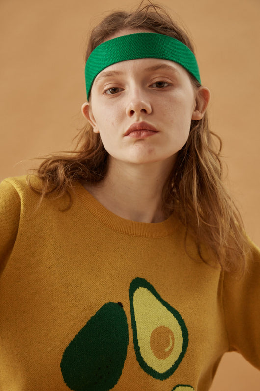 Suéter Tejido Cuello Redondo Aguacate - Unisex Otoño Invierno - Image 2
