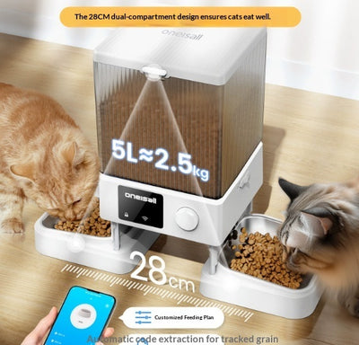 Comedero Automático Inteligente para Gatos con Doble Recipiente y Control por Temporizador Visual - Image 2