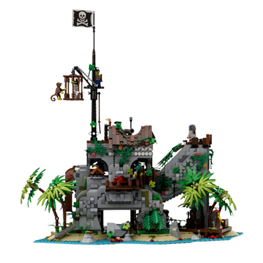 Set de Construcción Isla Prohibida - Bloques Compatibles Temática Pirata
