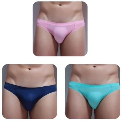 Calzoncillos Triangle sin Costuras Ice Silk para Hombre - Transpirables y Invisibles - Image 16