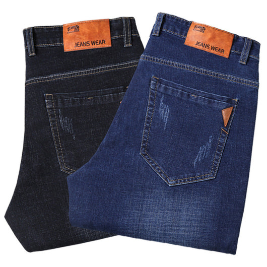 Pantalones Vaqueros Business Casual con Elastano Ajuste Recto - Image 5