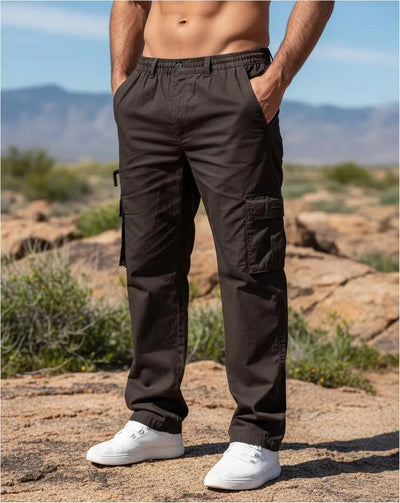 Pantalones Casuales Multibolsillos Hombre - Corte Recto Versátil - Image 11