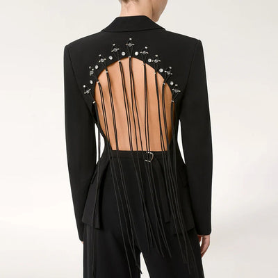 Abrigo Elegante Doble Botonadura con Detalles Calados - Image 22