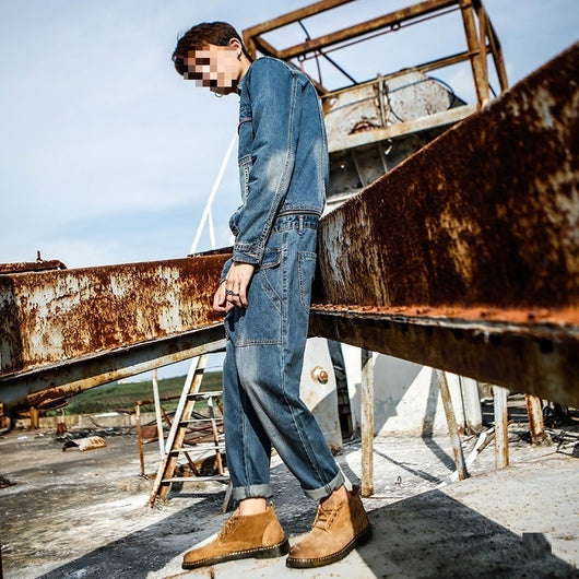 Mono de Trabajo Harajuku Desmontable para Hombre - Image 11