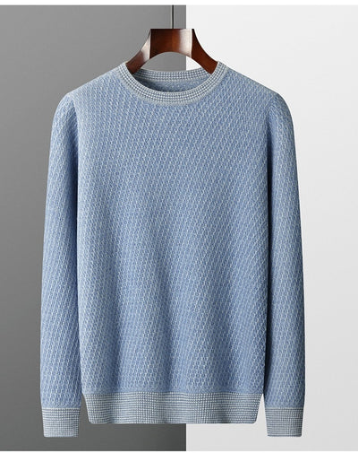 Suéter Ejecutivo de Cuello Redondo para Otoño e Invierno - Image 20