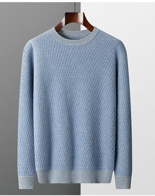 Suéter Ejecutivo de Cuello Redondo para Otoño e Invierno - Image 20