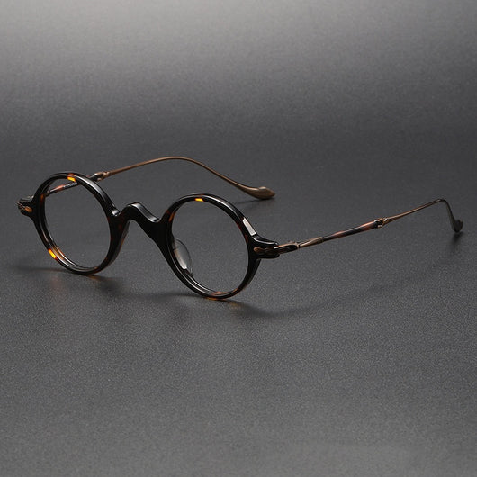 Gafas Retro de Titanio Puro para Rostros Pequeños con Opción de Lentes Graduadas - Image 3