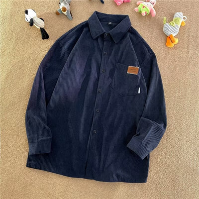Chamarra Oversize Retro Americana Unisex para Parejas - Estilo Boyfriend
