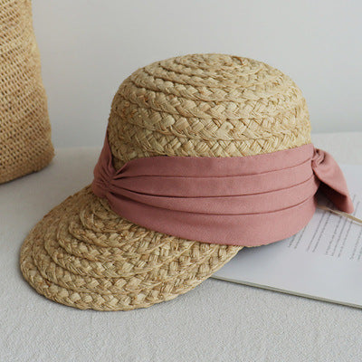 Sombrero de Algodón Plisado con Moño para Mujer - Versátil y Elegante - Image 6