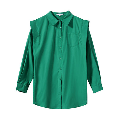 Camisa Commuter Verde Design Sense - Estilo Profesional Versátil - Image 4