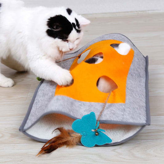Manta Interactiva para Gatos - Juguete de Rascado
