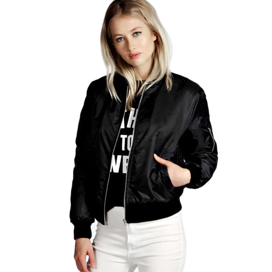 Chaqueta Casual con Cierre de Cremallera y Cuello Vertical - Image 6