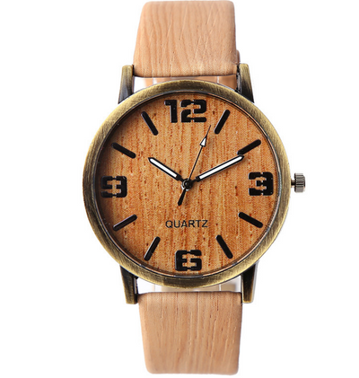 Reloj de Pulsera con Diseño de Veta de Madera - Image 4