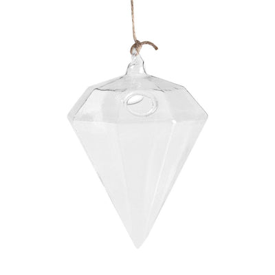 Maceta Colgante de Vidrio con Diseño Geométrico Diamante - Image 3