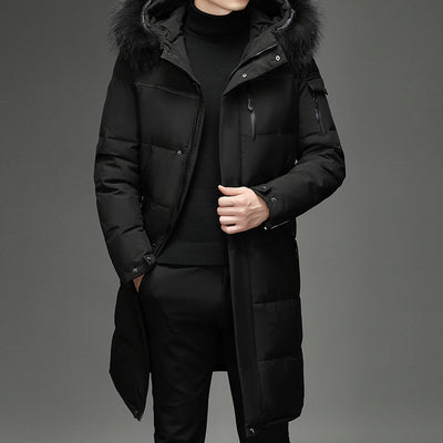Abrigo Largo de Trabajo para Hombre con Pelo Sintético y Relleno de Plumas - Image 15