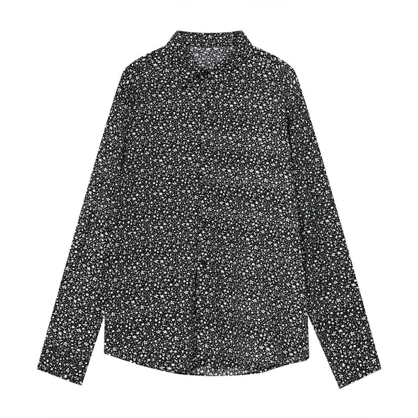 Camisa Suelta de Manga Larga para Hombre - Diseño Casual Moderno