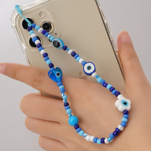 Cordón para Celular con Cuentas de Vidrio Estampadas Europeas y Americanas - Image 2