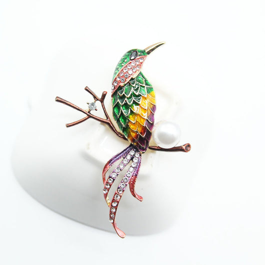 Broche Flor y Pájaro en Aleación Versátil - Image 4