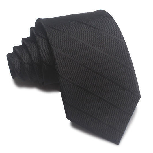 Corbata Jacquard Rayada 8CM para Hombre - Rojo, Negro y Azul - Image 21