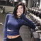 Playera Deportiva Ajustada de Manga Larga para Mujer - Yoga y Fitness
