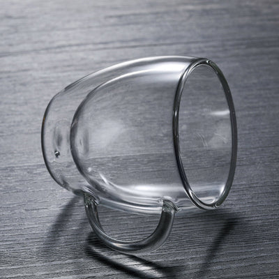 Taza de Café Térmica de Vidrio Borosilicato Doble Capa con Asa - Image 30