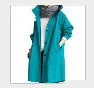 Chaqueta Cortavientos Mujer Casual Suelta con Capucha y Bolsillos - Impermeable y Secado Rápido - Image 33