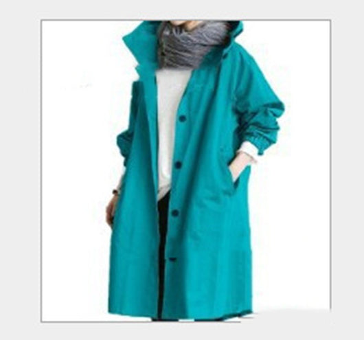 Chaqueta Cortavientos Mujer Casual Suelta con Capucha y Bolsillos - Impermeable y Secado Rápido - Image 33