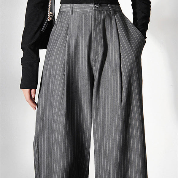 Pantalón de Trabajo Amplio y Recto con Bolsillos Múltiples