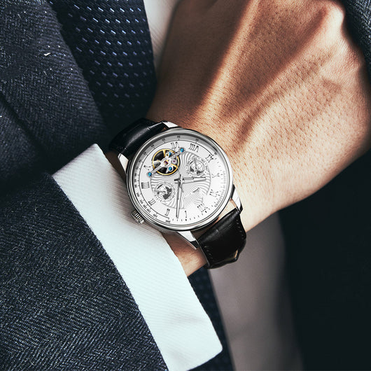 Reloj Mecánico Automático Multifuncional con Esfera Calada y Resistencia al Agua - Image 3