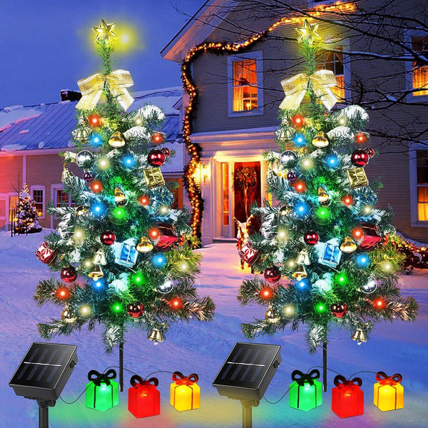 Árbol de Navidad LED Solar - Luces Decorativas Ecológicas