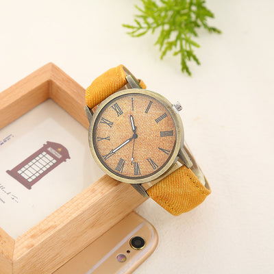 Reloj de Cuarzo para Mujer con Correa Denim Casual - Image 3